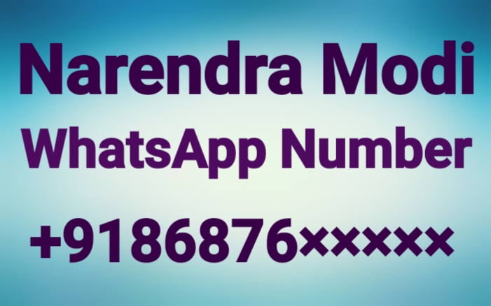 narendra modi whatsapp number