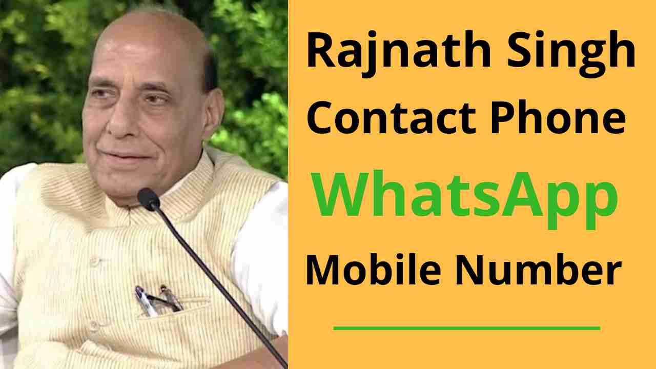 rajnath singh mobile phone number - whatsapp